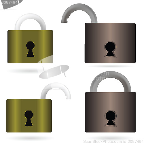 Image of  padlock icons