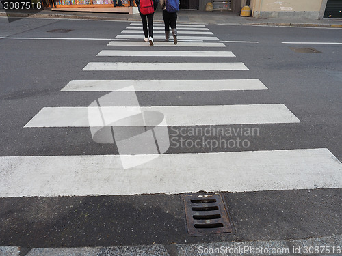 Image of Zebra crossing sign