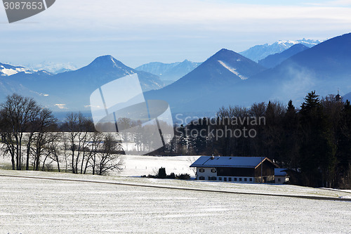 Image of Snowy landscape in the Bavarian mountains