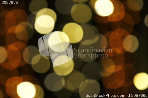 Image of Colorful blurry bokeh on a black background 