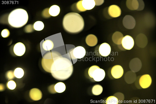 Image of Colorful blurry bokeh on a black background 