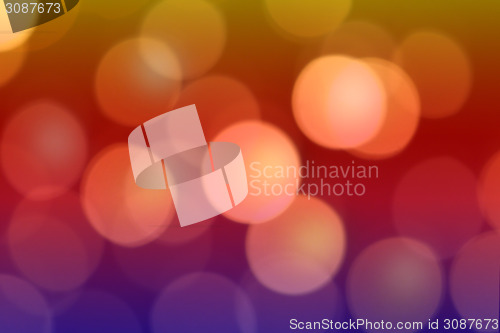 Image of Colorful blurry bokeh on a black background 