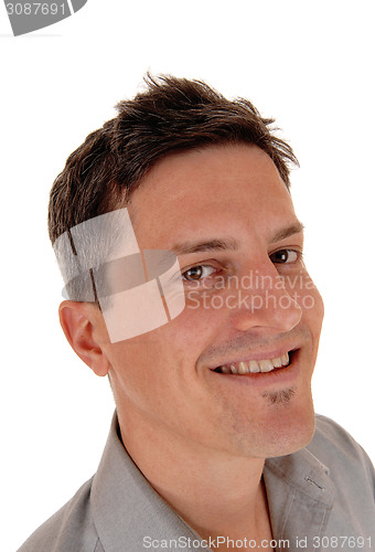 Image of Heat shoot of smiling man.