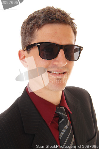 Image of Portrait of man with sunglasses.