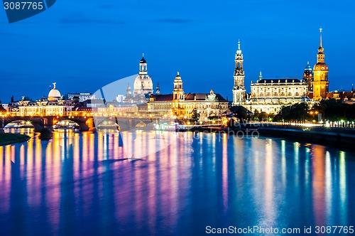 Image of Dresden at night