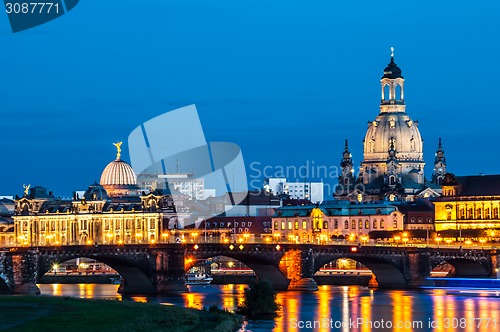 Image of Dresden at night