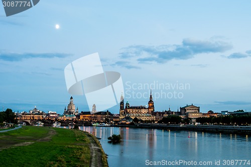 Image of Dresden at night