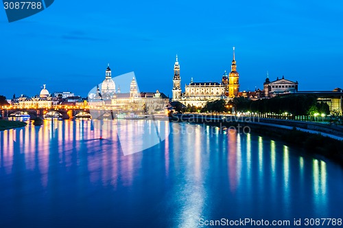 Image of Dresden at night