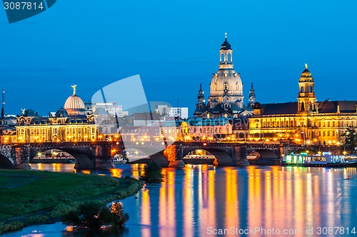 Image of Dresden at night