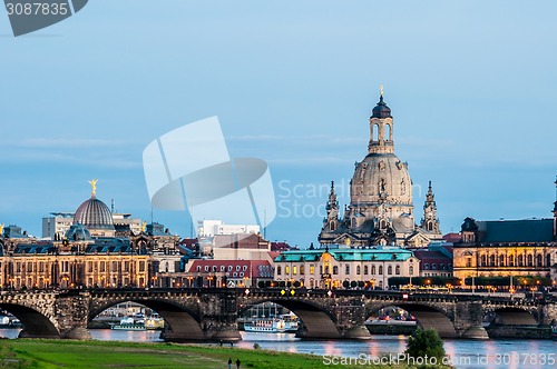 Image of Dresden at night