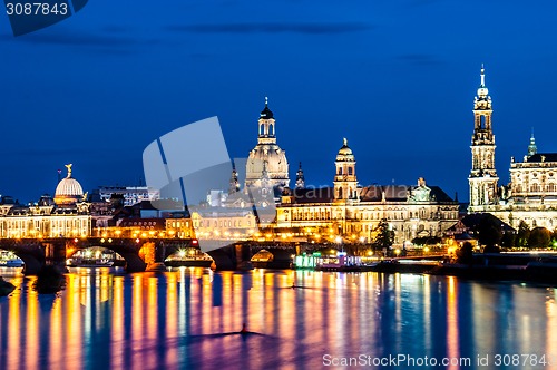 Image of Dresden at night