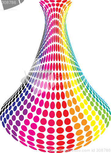 Image of rainbow vase