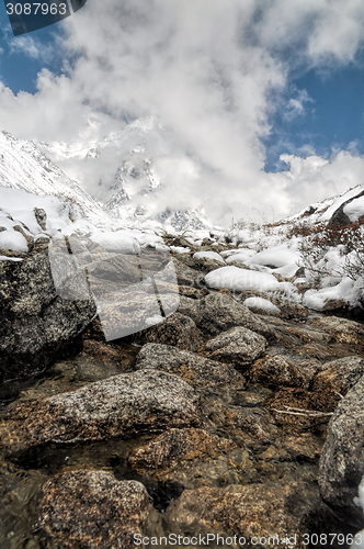 Image of Himalayas near Kanchenjunga