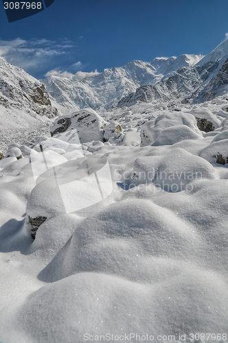 Image of Himalayas near Kanchenjunga