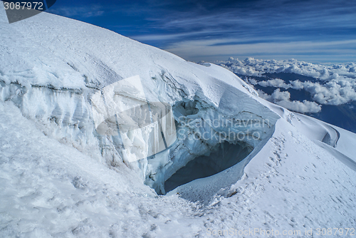 Image of Crevasse on Huayna Potosi