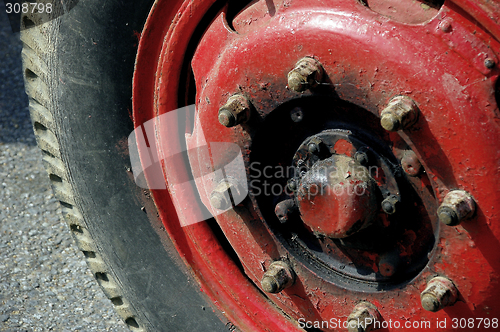 Image of Old Truck Wheel