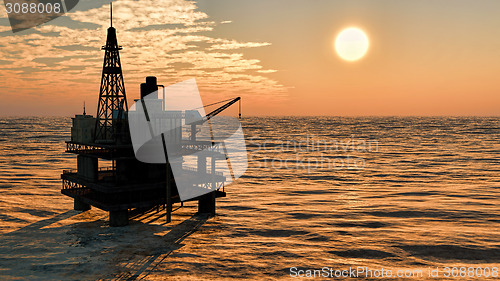 Image of Oil rig  platform