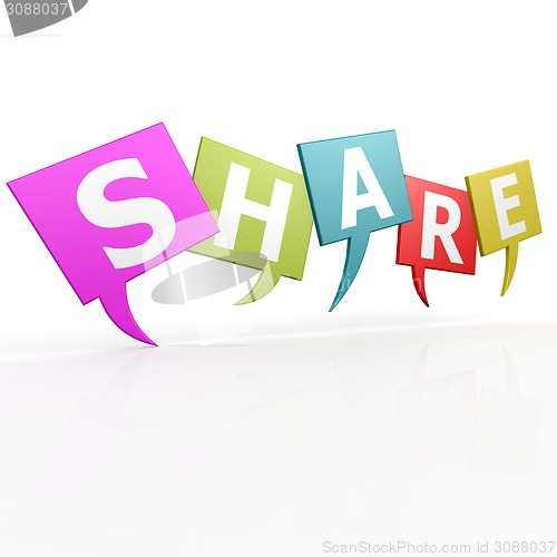 Image of Share speak bubble