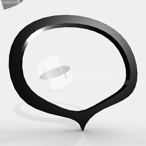 Image of Speech bubble black