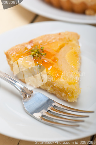 Image of fresh pears pie dessert cake 