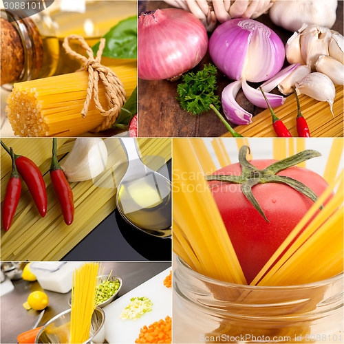 Image of healthy Vegetarian vegan food collage