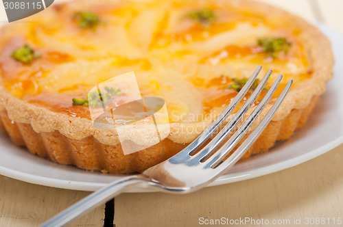 Image of fresh pears pie dessert cake 