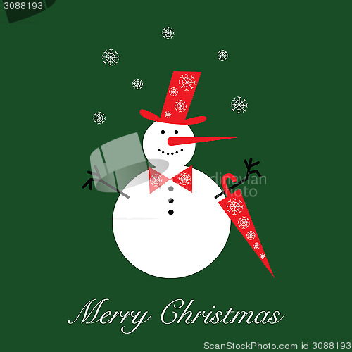 Image of Merry Christmas a vector illustration