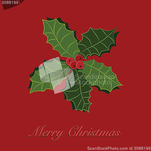 Image of Merry Christmas vector illustration