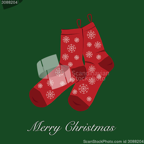 Image of Merry Christmas vector illustration