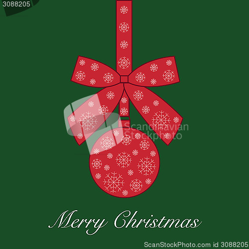 Image of Merry Christmas a vector illustration