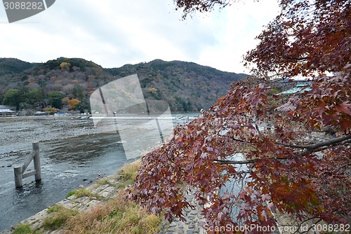 Image of View from Togetsukyo bridge in Arashiyama, Kyoto