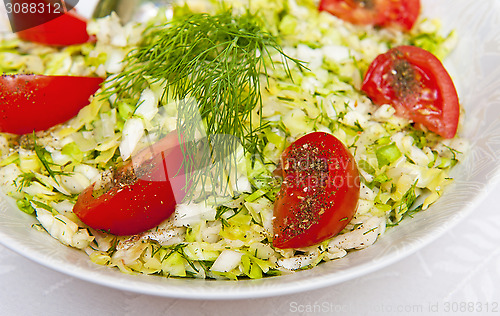 Image of Fresh salad with tomatoes