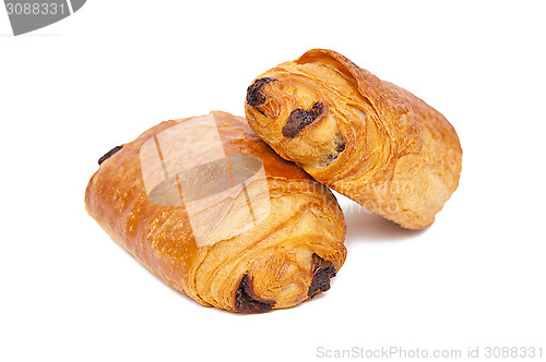 Image of Croissants with chocolate 