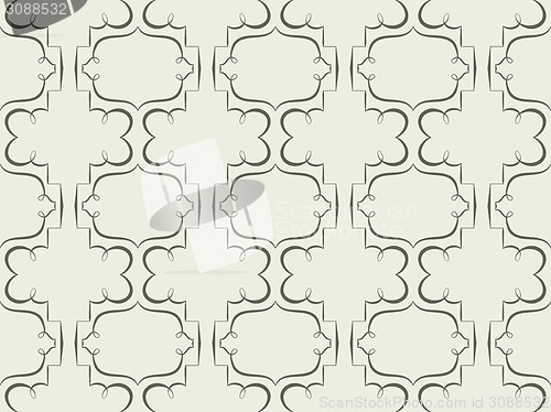 Image of Vector seamless background. retro wallpaper with a repeating pat