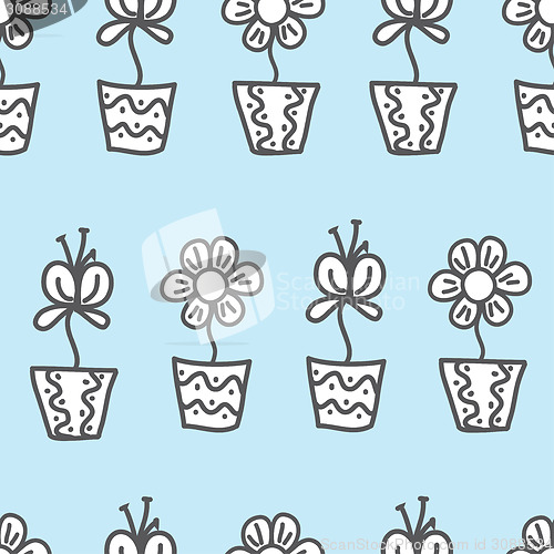 Image of Vector seamless background. wallpaper with a repeating pattern o