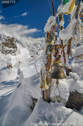 Image of Prayer flags in Himalayas