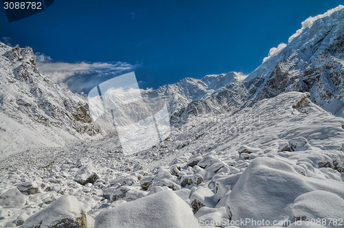 Image of Himalayas near Kanchenjunga