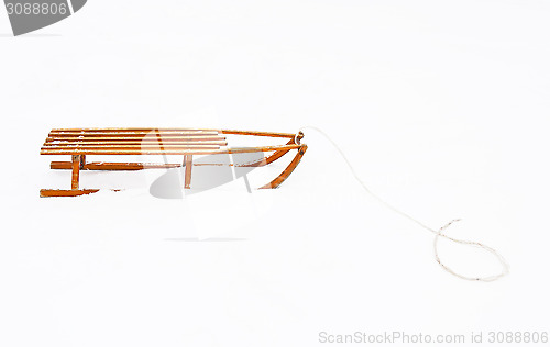 Image of Wooden sled