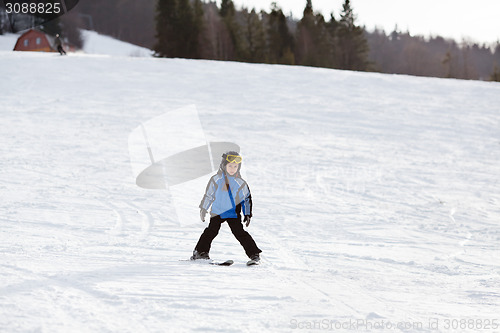 Image of Little ski girl