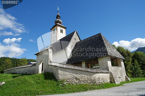 Image of Church of St John the Baptist, Bohinj Lake, Slovenia 