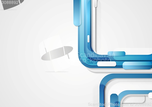 Image of Blue motion stripes abstract background