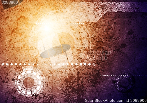 Image of Hi-tech grunge background