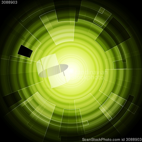 Image of Green hi-tech background