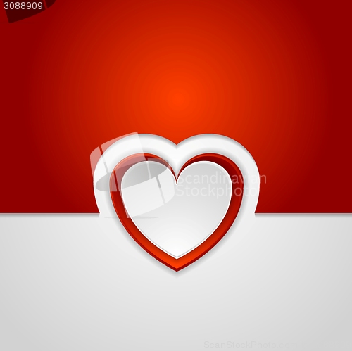Image of Red romance background with hearts