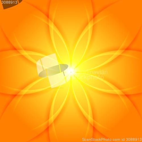 Image of Abstract yellow flower background