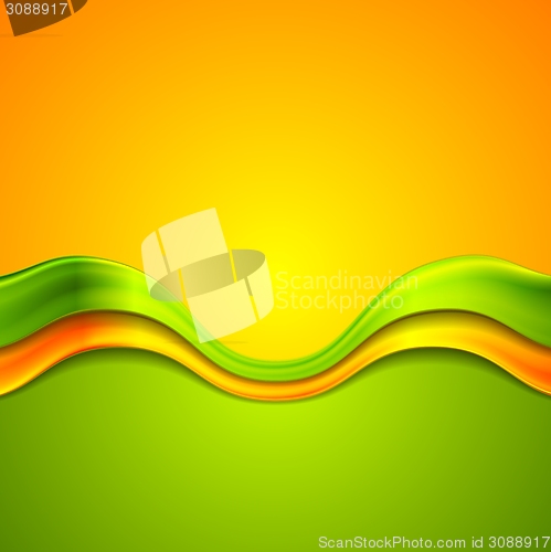 Image of Colorful abstract background with waves