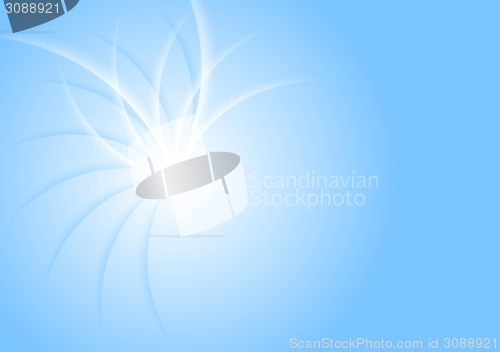 Image of Blue shiny light abstract vector background