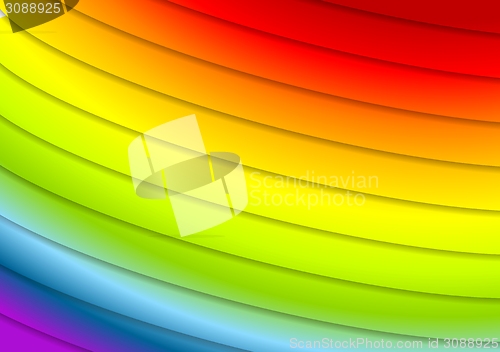 Image of Abstract rainbow stripes vector background