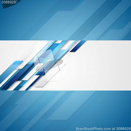 Image of Blue shiny hi-tech flyer vector background