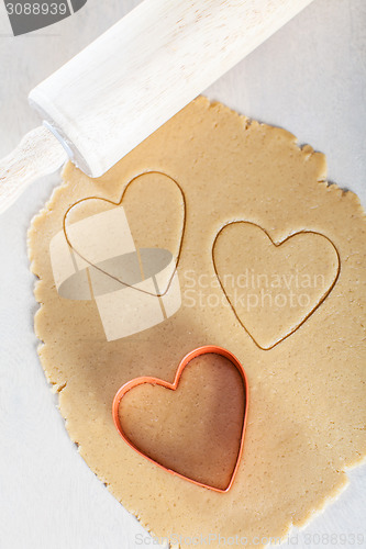 Image of heart-shaped cookies